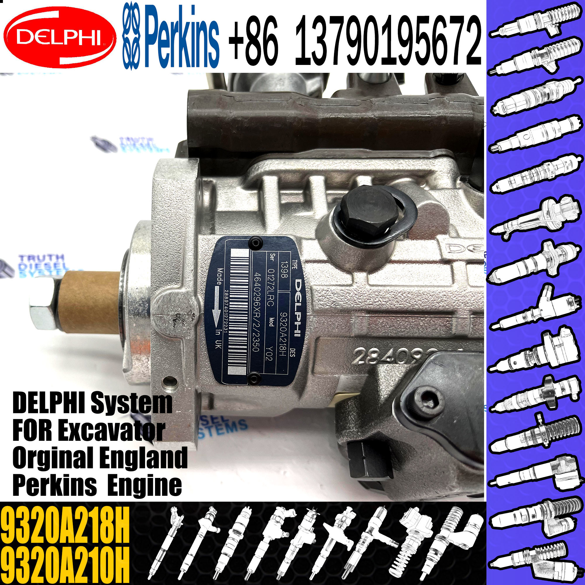 9320A210H Diesel Engine Fuel Pump Common Rail Fuel Injection