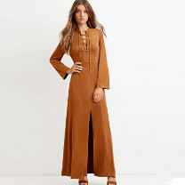 OEM & ODM factory western style stylish long maxi dress for women