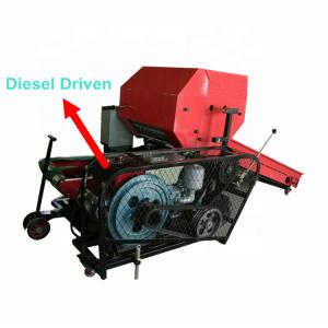 Wholesale 5.5kw Round Corn Maize Silage Baler , 4800kg/hr PE Film Wrapper Machine from china suppliers