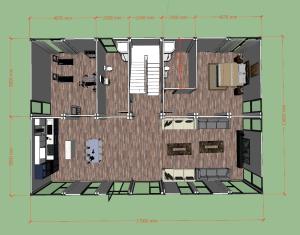 Wholesale Flat Roof Modular 2 Bedroom Container House High Durability from china suppliers
