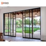 Powder Coated Low E Patio Aluminum Sliding Glass Door Exterior Frame
