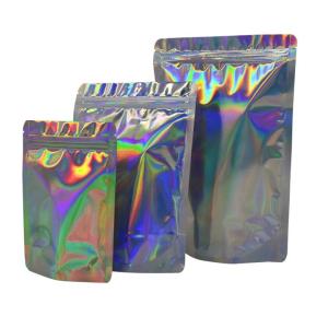 Wholesale VMPET Holographic Stand Up Pouch Biodegradable Aluminum Foil Pouches from china suppliers