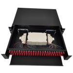 FC 48 Port Patch Panel 2U Rack Mount Cold Rolled Steel Sheet