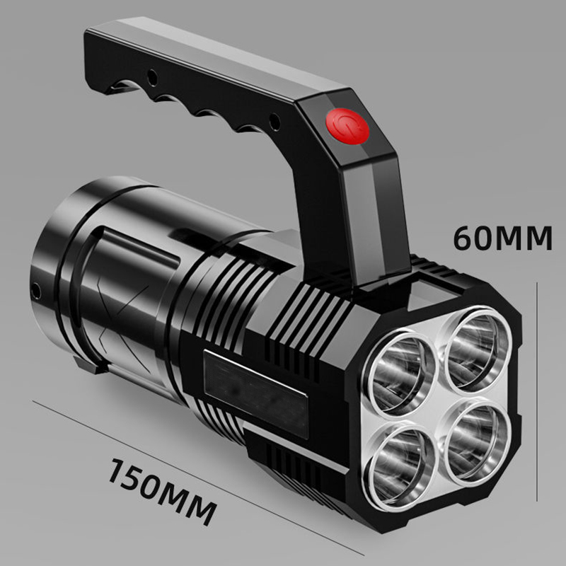 1500mah Rechargeable Waterproof Torch Outdoor Working Light 6000K