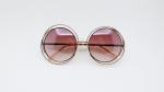 Ladies' fashion accessories Metal sunglasses 2019 fashion design UV 100% Round
