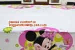 disposable plastic tablecover 108*180cm tablecloth/map for kids happy birthday