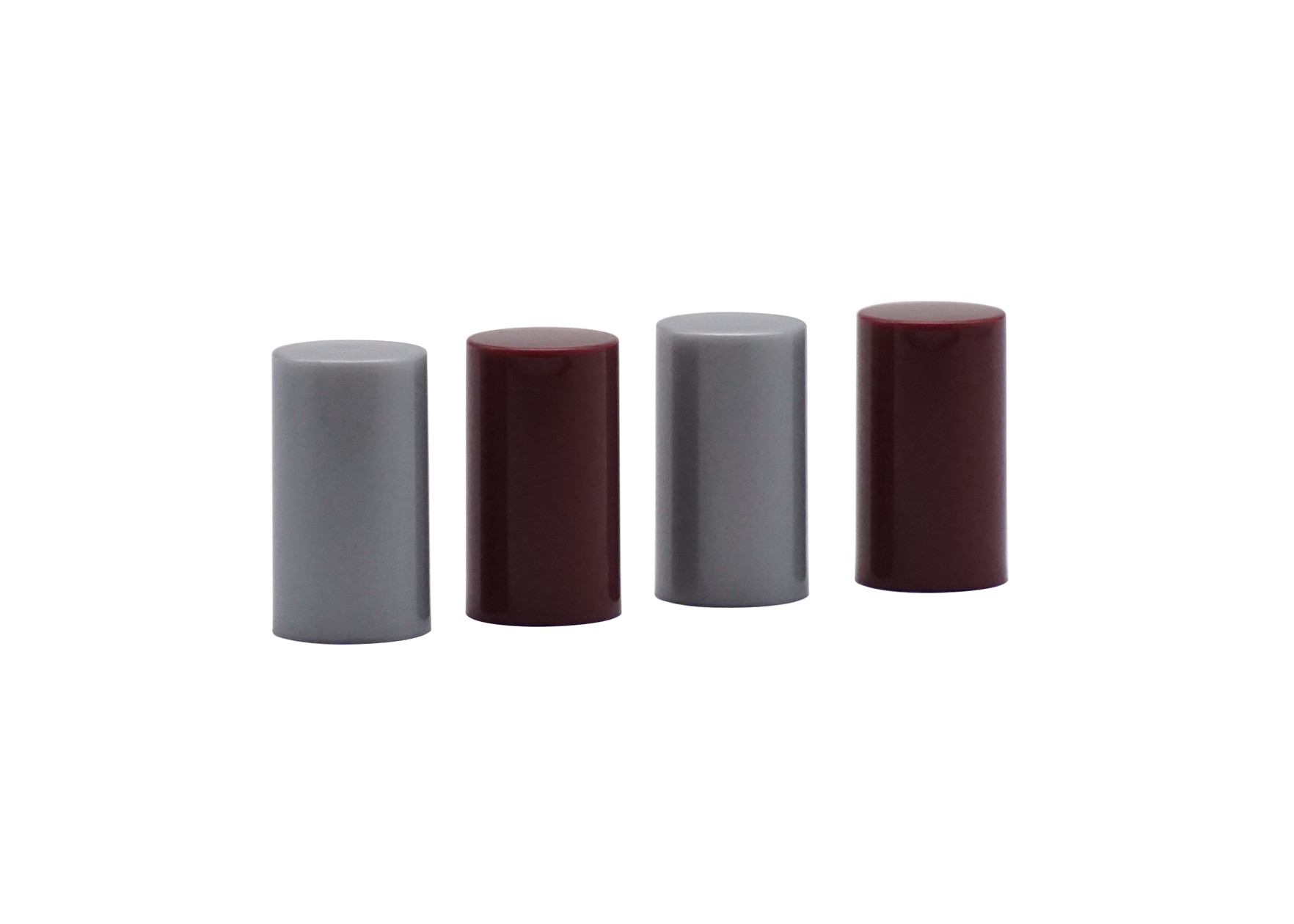 Grey ABS Plastic Perfume Bottle Cap Cylinder Fea15 Lids Push Pull