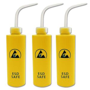 Wholesale Yellow Print HDPE Plastic ESD Antistatic Safe Dispensing Bottle Industrial Use from china suppliers