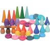 Buy cheap Cones 4cm Wooden Rainbow Stacker Wooden Mushroom Puzzle from wholesalers