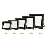 100w 150w 200w Outdoor LED Flood Lights High Lumens 90-100lm/W Waterproof Heat
