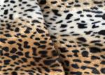 Skin Print Velboa Faux Fur Fabric 100% Polyester Velvet For Clothes