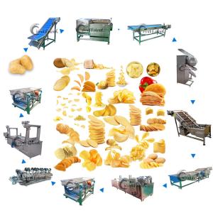 Wholesale Lays Cassava French Crisp Automatic Snacks Making Machine 1000kg/hr from china suppliers