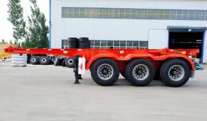 Wholesale Heavy-Duty Container Chassis Semi-Trailer Truck Optimal Strength for Global Shipping from china suppliers