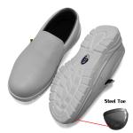 Cleanroom ESD Antistatic White Steel Toe Breathable Safety Shoe ESD Anti-Static