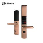 Optical Sensor Electronic Door Locks Zinc Alloy Digital Password For Wood Door