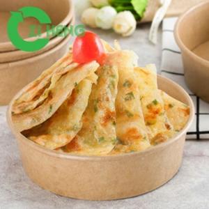 Wholesale Disposable Freezer Safe Kraft Paper Bowls , Paper Salad Bowl Food Grade from china suppliers