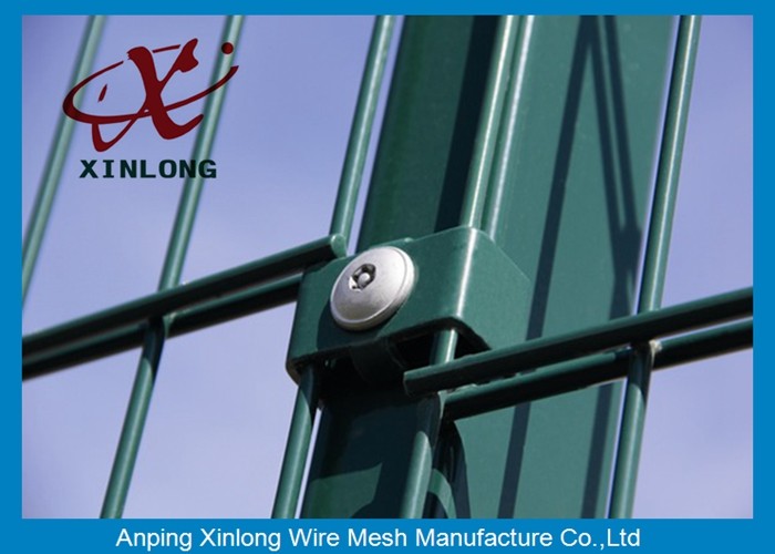 PVC Coated 656 / 868 Double Loop Wire Fencing For Public Road Protection