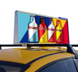 Wholesale 5500nits Brightness Taxi Top LED Display Remote Control WiFi USB 3G/4G/5G from china suppliers