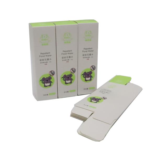 UV Coating Medicine Packaging Box For Repellent Floral Water CMYK Offset