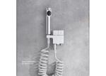 White Bathroom SS304 Accessories Portable Shattaf Bidet Wash Sprayer Set