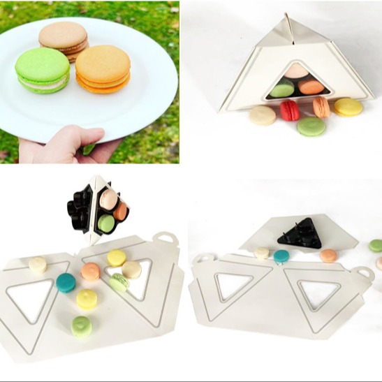 12 Pallet Plastic Packaging Macaron Transparent Box Packaging Macaron Tray Packaging Matching Customization
