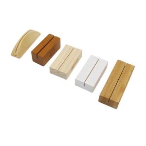 Wholesale Wooden Place Cards Base Wood Menu Stand Home Office Wedding Decor from china suppliers