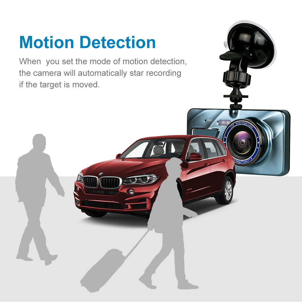 Auto Double Cameras Blackbox DVR Full HD 1080P 170 Degree Dash Cam IPS Touch Screen