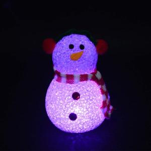 Wholesale EVA Ball LED Flashing Snowman Christmas Toy 10cm 12cm Diameter For Party Favor from china suppliers