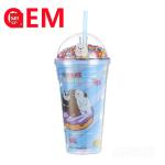 Custom 450ml Kawaii Summer Plastic Water Cup Creative Cute Anime High Appearance