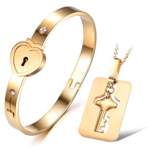 Wholesale Tagor Jewellery Super Quality 316L Stainless Steel couple Bracelet Bangle TYGB040 from china suppliers