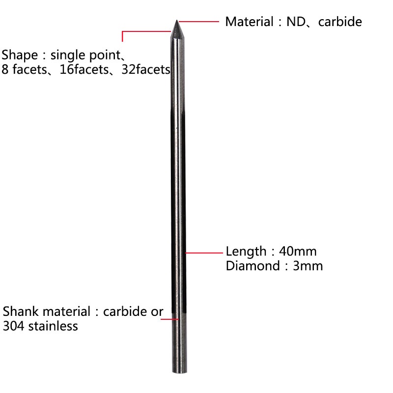 Dotting Point PCD Diamond Background Tools