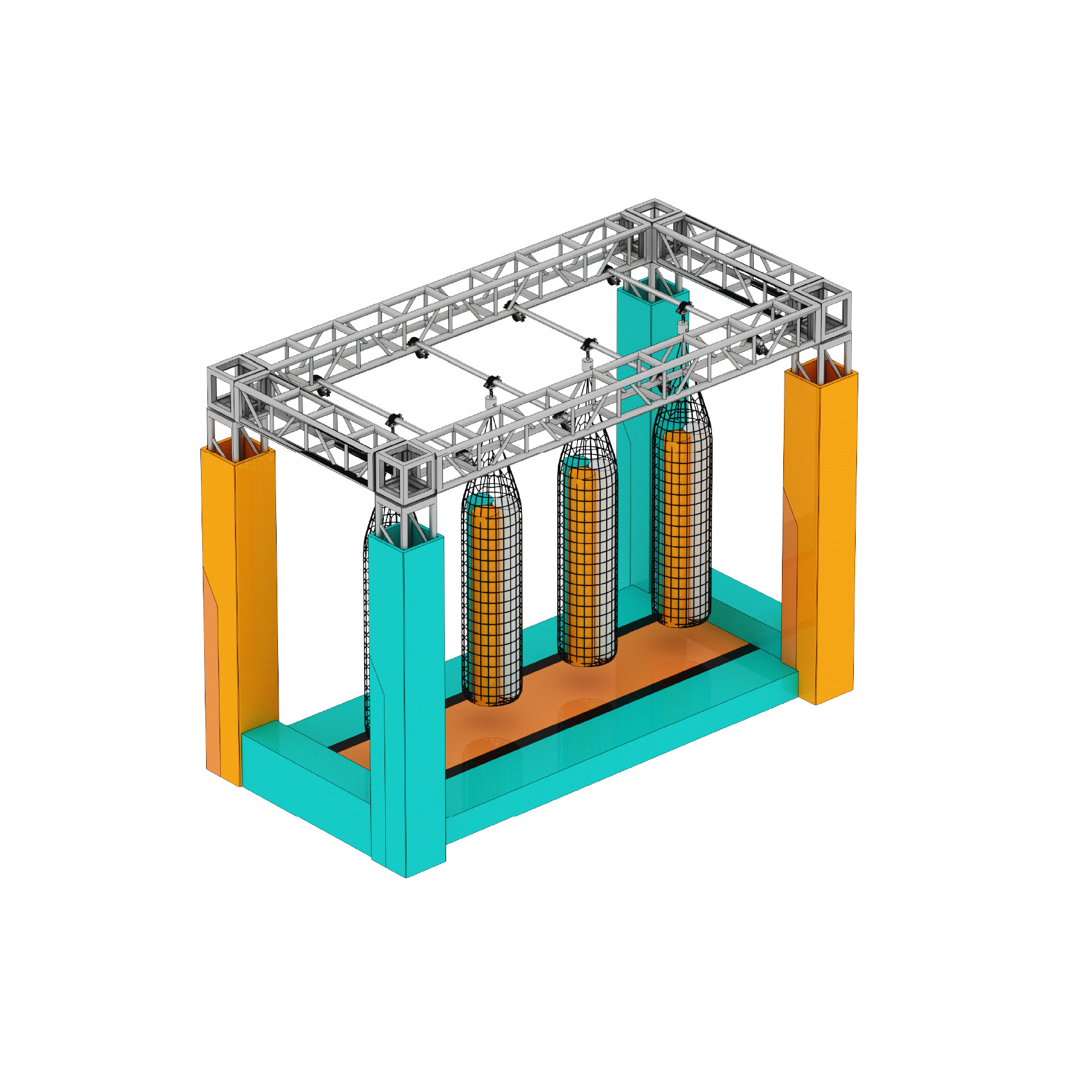 Multiple Color Playground Ninja Course , Obstacle Course Playground Equipment