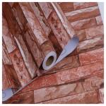 Vinyl Embossed 3D Brick Stone Wallpaper DIY 3D Effect Brick Stone Wallpaper