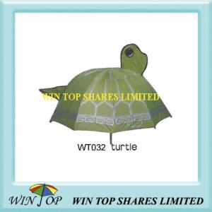 Wholesale Green Turtle Design Cartoon Kid Parasol from china suppliers