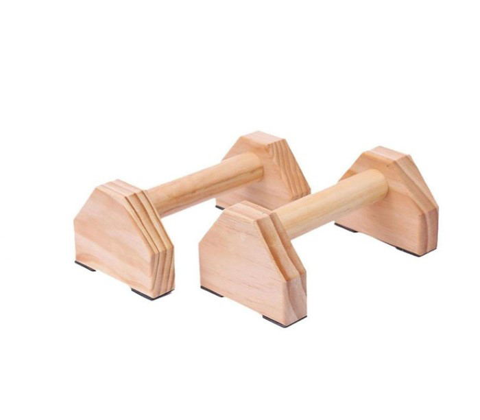 outdoor gym training fitness parallel handstand bars fitness equipment h shaped environmental wood custom handstand