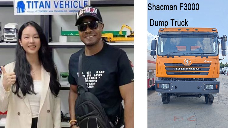 TITAN F3000 Shacman Dump Truck Price  6x4 Dump Truck