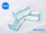 175*95mm Disposable Surgical Face Mask Excellent Bacterial Filtration Properties