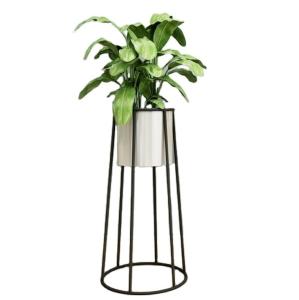 Wholesale Outdoor indoor metal planter stand with planter pot from china suppliers
