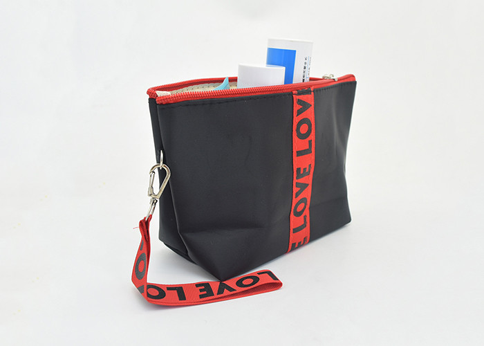 Portable Designed Small Makeup Bag , Makeup Brush Bag For Tavelling