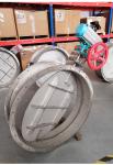 Pneumatic Butterfly Dampers Round High Temperature Industrial Butterfly Dampers