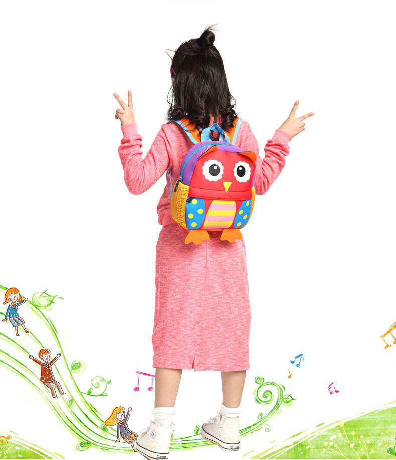 Kindergarten Cartoon 3D Backpack Waterproof Kids School Bag Travel Outdoor
