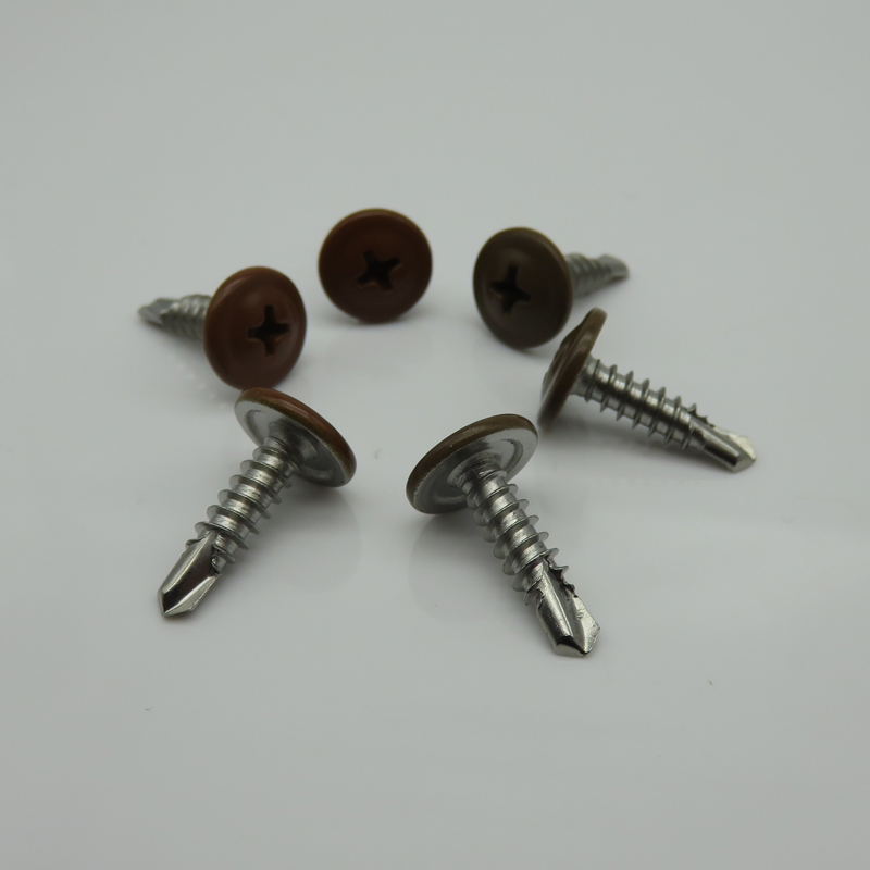Carbon Steel Martial 4.2x16 Phillips Washer Truss Painted Head Self Screw RoHs Approved