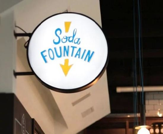 Double Sided 3D Lightbox Signage Illuminated Round Shape Acrylic Face