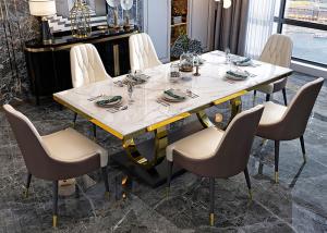 Wholesale 51''X31''X30'' Corrosion Resistant Modern Luxury Dining Table from china suppliers