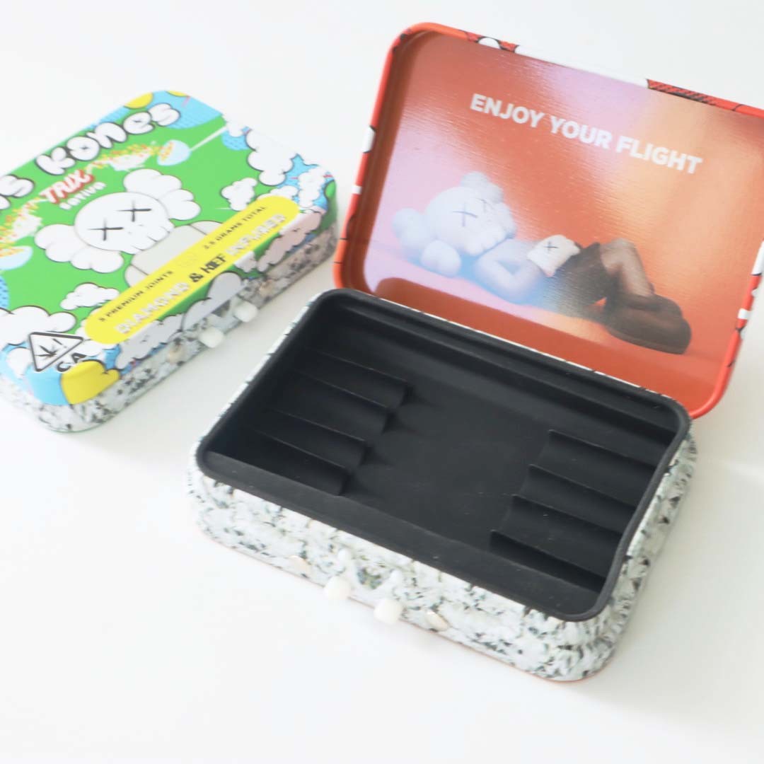 Airtight Cigarette Metal Tin Childproof Tin Box for Mint Candy Cones Usage