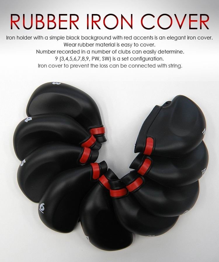 rubber iron cover , rion head cover , rubber head cover , golf head cover