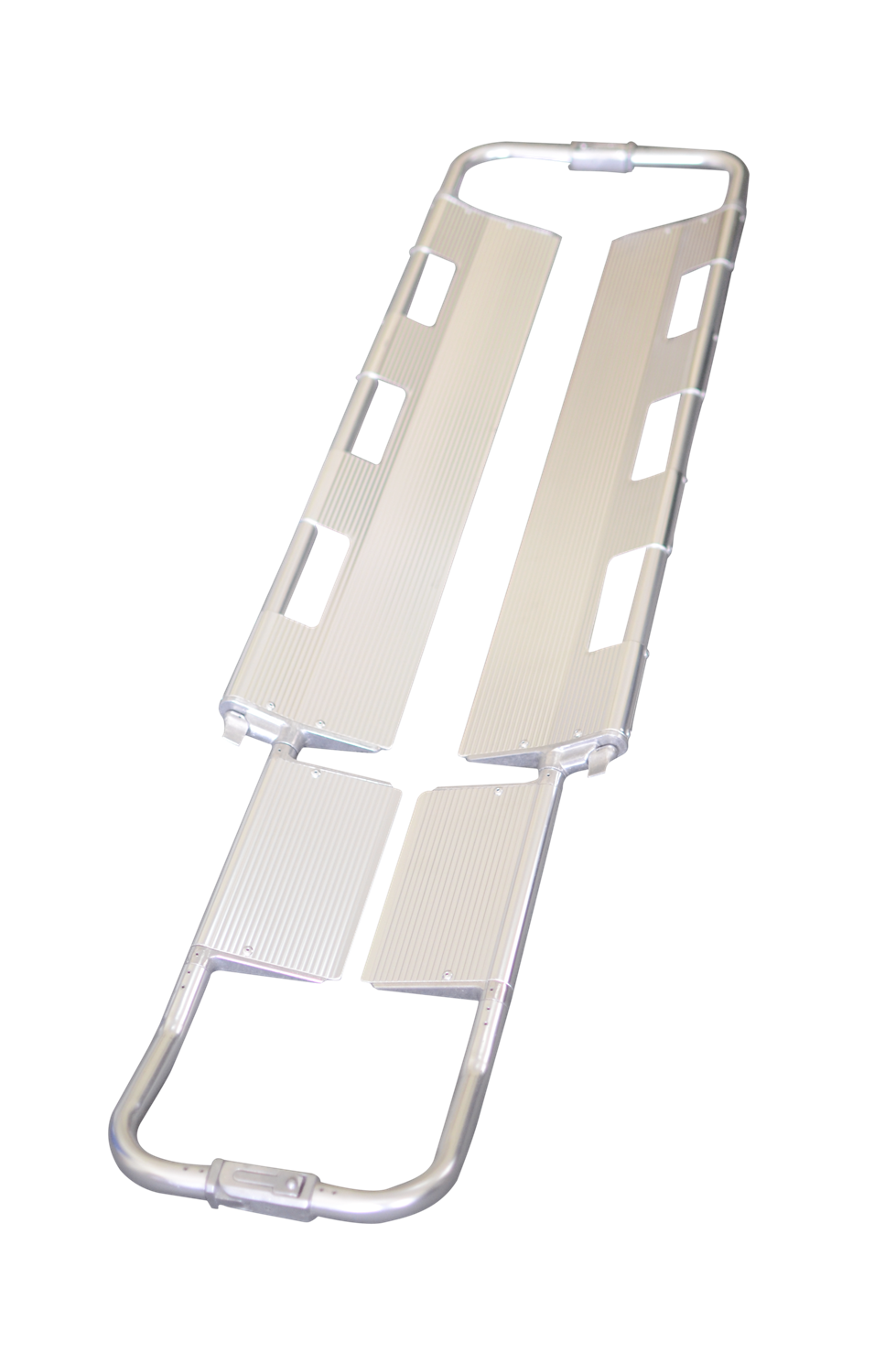 2.1M 0.44M Military Medical Folding Scoop Stretcher Height Adjustable