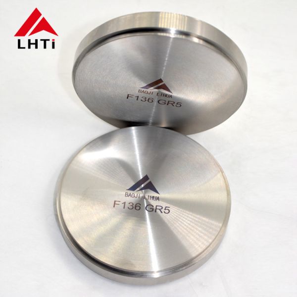 Cold Rolled Silver Gray Round Stamping Titanium Disk GR1 GR2