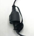 European 3pin black extension power cord 0.5m-10m copper power extension cable