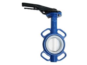 Wholesale PTFE Seat Wafer Butterfly Valve Corrosion Resistance Wafer Butterfly Check Valve from china suppliers